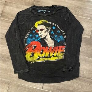 Rowdy Sprout Charcoal Tee with Blue Logo